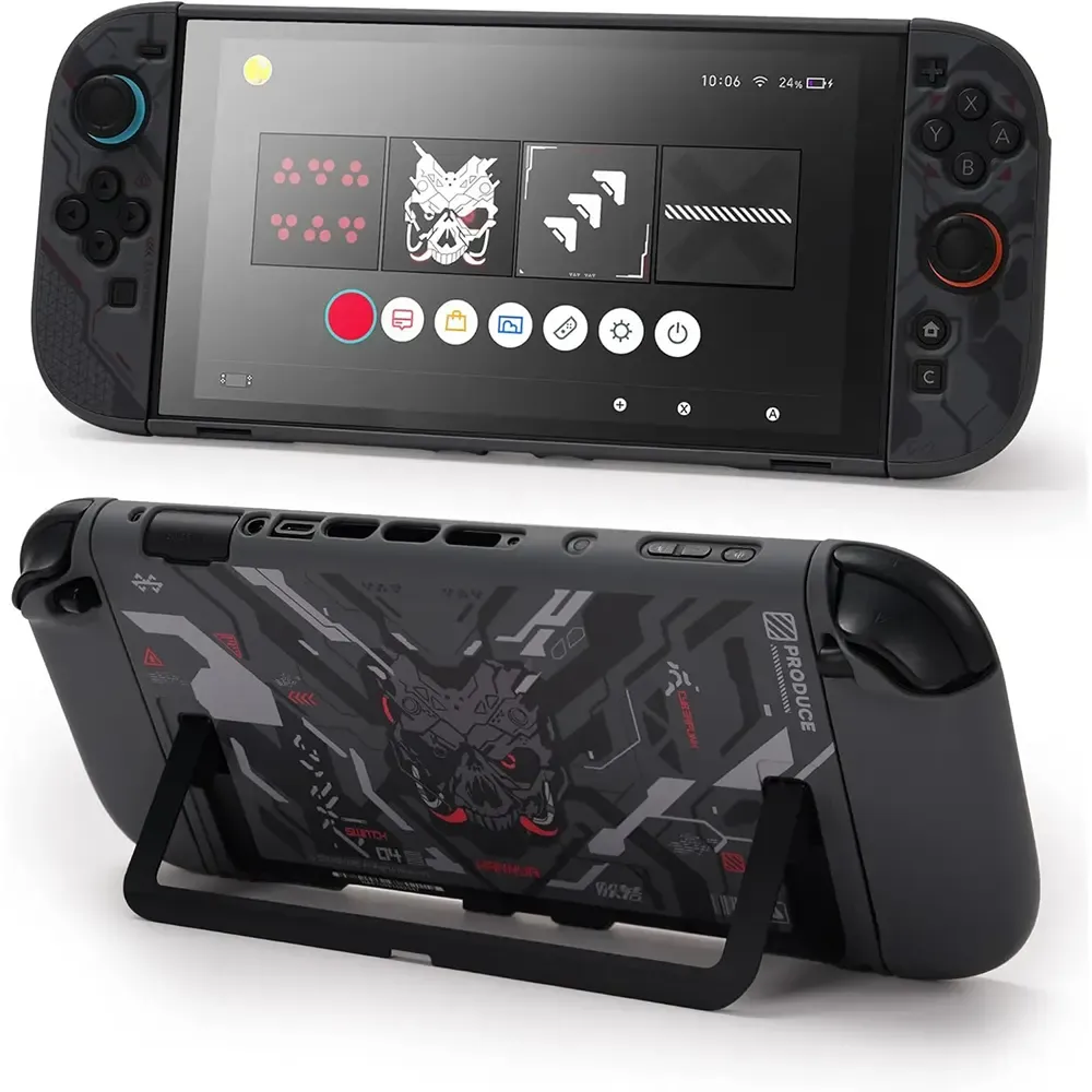 _l2323_3 GeekShare Protective Case For Nintendo Switch 2 - Black Cyber - Image 1