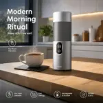 Lepresso MokaRise Electric Moka Maker with One-Touch Operation - Silver - Image 4