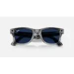 Ray-Ban Meta Wayfarer Gen 2 Smart Glasses with Meta AI & 12MP Camera - Shiny Transparent Grey - Image 6