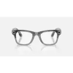 Ray-Ban Meta Wayfarer Gen 2 Smart Glasses with Meta AI & 12MP Camera - Shiny Transparent Grey - Image 2