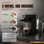 Lepresso Velluto 3-in-1 Coffee Machine - Black - Image 4