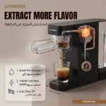 Lepresso Velluto 3-in-1 Coffee Machine - Black - Image 3
