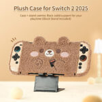 GeekShare Plush Case Protective Cover and Grip Joy Controller for Switch 2 - Plush Bear - Image 2
