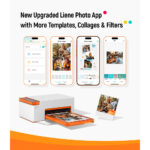 Liene Amber Printer 4x6- 60 Sheet-3X3-20 Sheet Paper & 2 Ink Without Battery - white & orange - Image 5