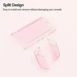 GeekShare Hard Case For Nintendo Switch 2 - Crystal Transparent Pink - Image 3