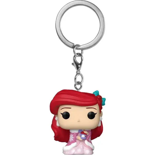 Funko Pocket Pop! Keychain Cartoon Animation: Disney – Disney Princess Holiday – Ariel