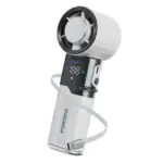 Porodo Lifestyle Chillo Plus Rechargeable Ice Cooling Fan - White