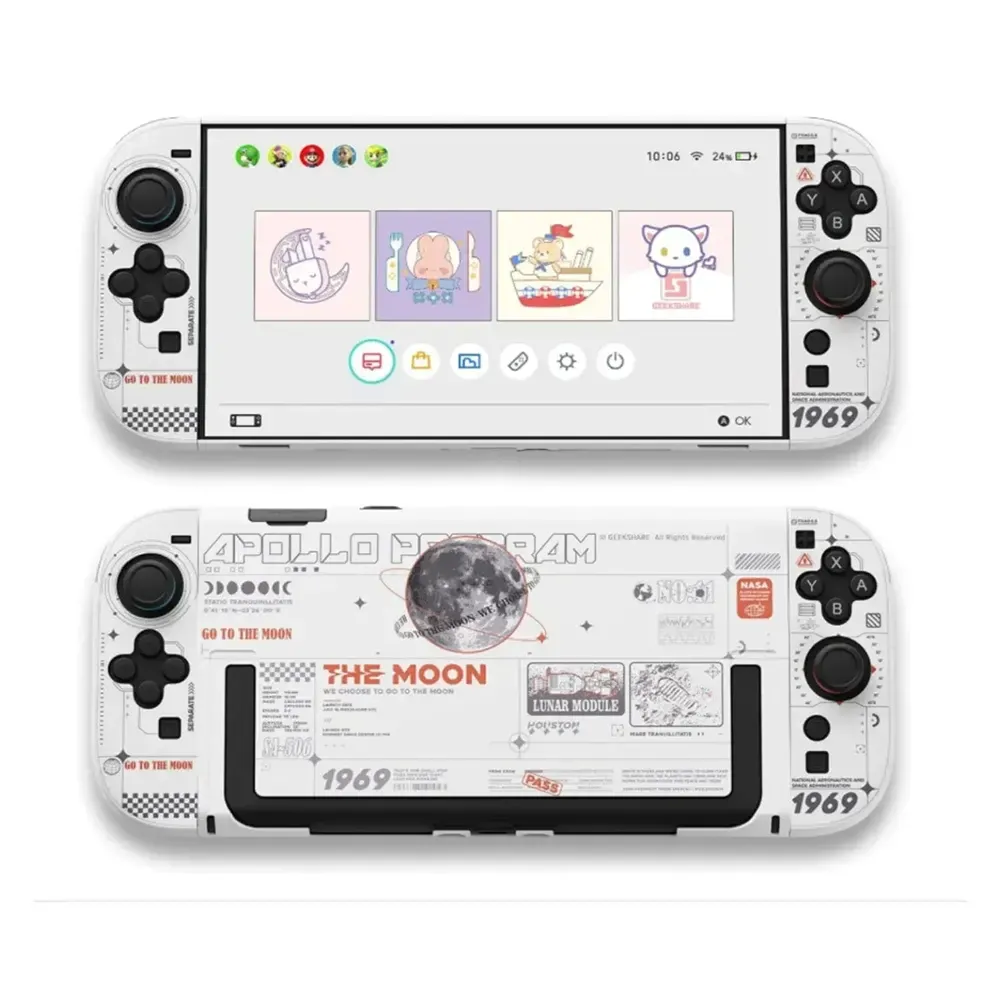lkj23e GeekShare Protective Case For Nintendo Switch 2 - Moon Exploration - Image 1