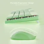 Redragon BS8772 2.4G Wireless Mechanical  Keyboard and Mouse Combo(English) - Herb Green - Image 3
