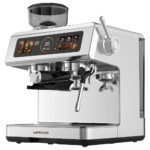 Lepresso Deliziosa Semi-Automatic Coffee Machine with Touch Control Panel - Silver - Image 2