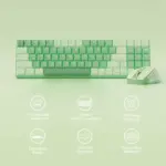 Redragon BS8772 2.4G Wireless Mechanical  Keyboard and Mouse Combo(English) - Herb Green - Image 2