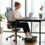 Porodo Revive 200W EMS Vibration Plate with LED Display - Black - Image 4