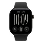 Apple Watch Series 12 46mm Black Aluminium Case GPS Sport Band (S/M) - Black