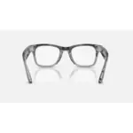 Ray-Ban Meta Wayfarer Gen 2 Smart Glasses with Meta AI & 12MP Camera - Shiny Transparent Grey - Image 4