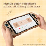 GeekShare Plush Case Protective Cover and Grip Joy Controller for Switch 2 - Plush Bear - Image 3
