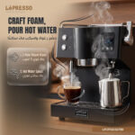 Lepresso Avorio Italian Pump Commercial Coffee Machine - Black - Image 4