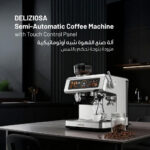 Lepresso Deliziosa Semi-Automatic Coffee Machine with Touch Control Panel - Silver - Image 6
