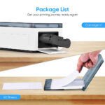 Liene Amber 3x3 Sticky 40 Sheet Photo Paper & 1 Ink - White & Orange - Image 3