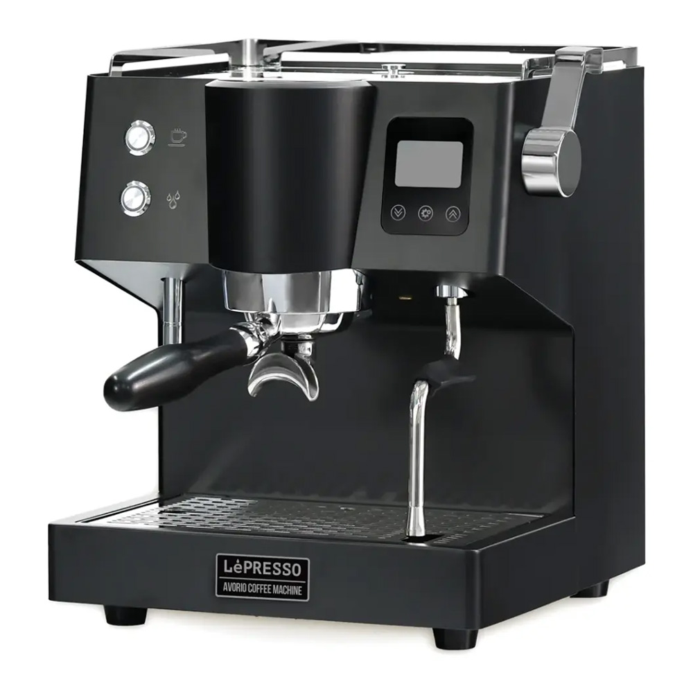 thderjht Lepresso Avorio Italian Pump Commercial Coffee Machine - Black - Image 1