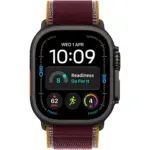 Apple Watch Ultra 4 GPS + Cellular, 49mm Black Titanium Case with Burgundy Trail Loop – S/M - Image 2