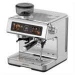 Lepresso Deliziosa Semi-Automatic Coffee Machine with Touch Control Panel - Silver - Image 3
