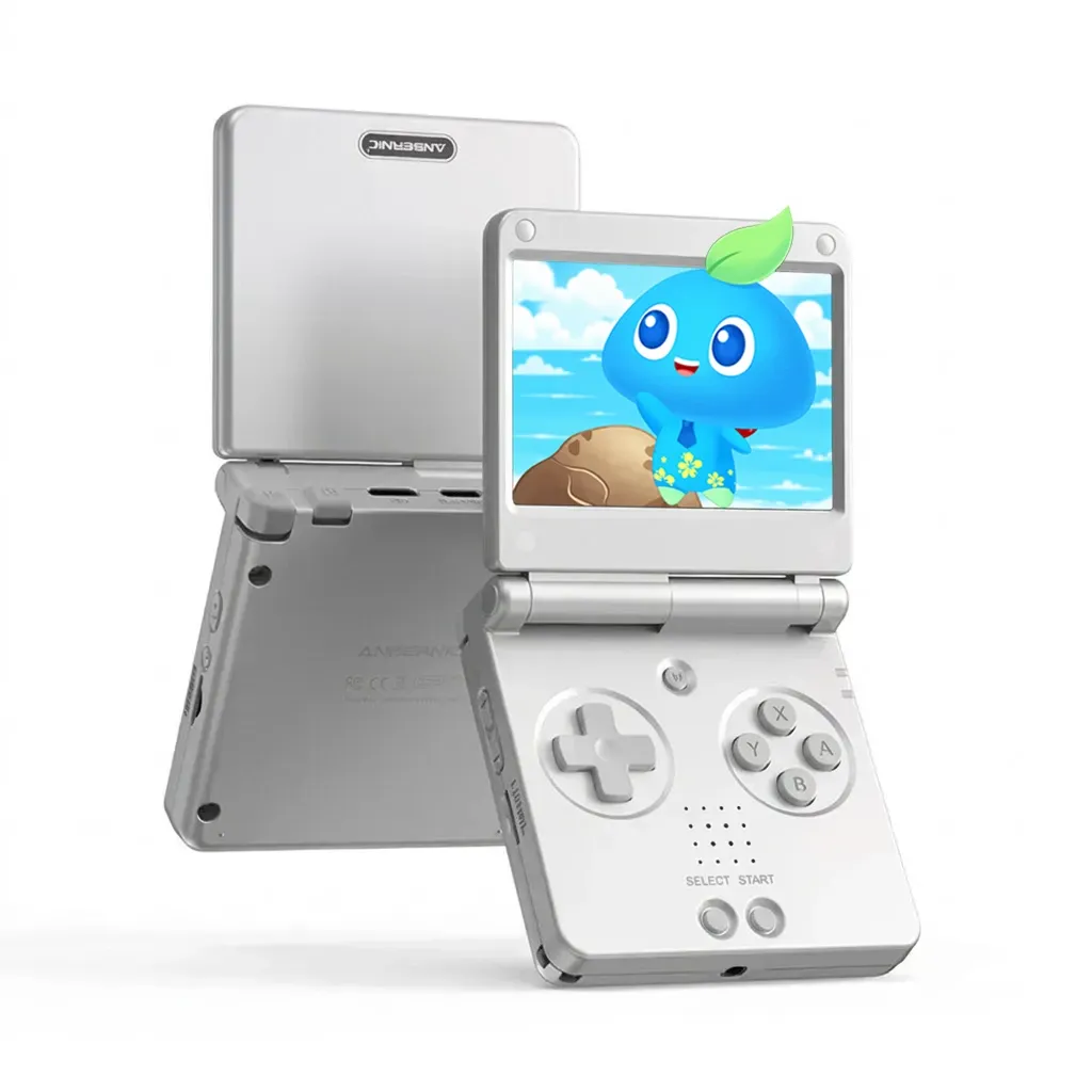 wht Anbernic Rg Sp Handheld Game Console - Platinum - Image 1