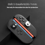 GeekShare Skull Silicone Thumb Grip Caps for Switch 2 - Black & White - Image 2