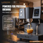 Lepresso Avorio Italian Pump Commercial Coffee Machine - Black - Image 2